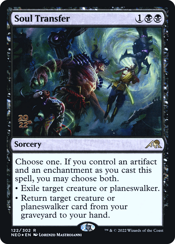 Soul Transfer (PRE-122S) [Kamigawa: Neon Dynasty Promos] Foil MTG Single Wizards of the Coast
