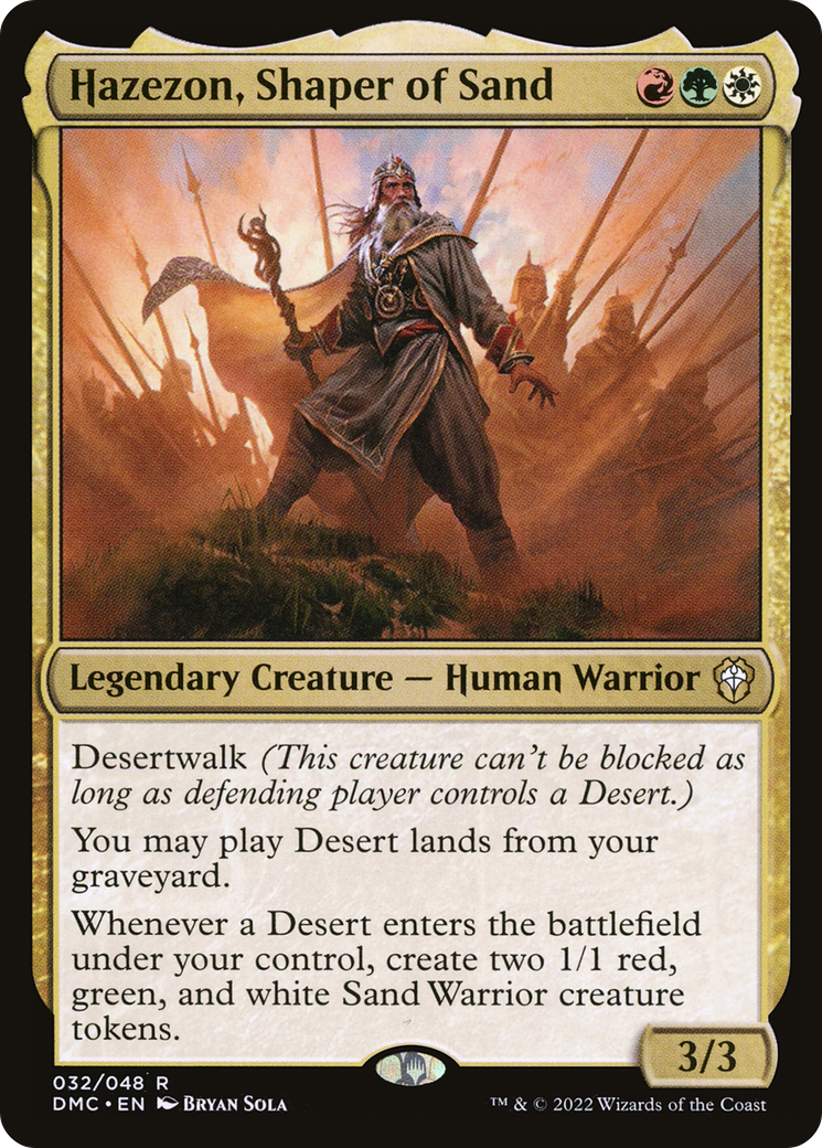 Hazezon, Shaper of Sand (DMC-032) [Dominaria United Commander] MTG Single Wizards of the Coast
