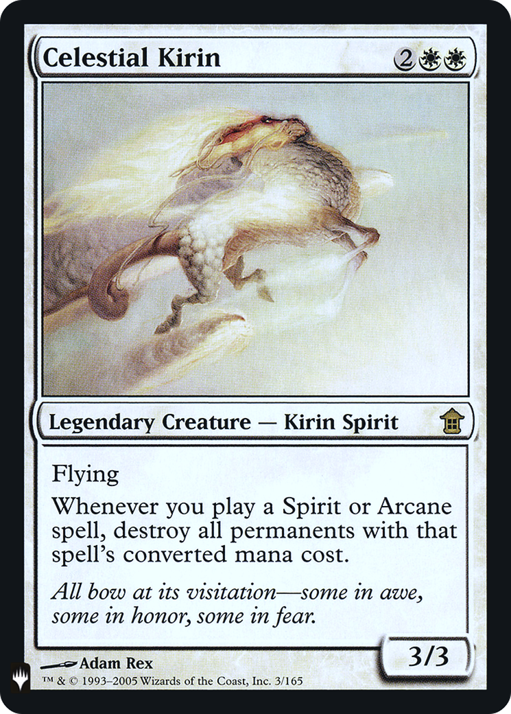 Celestial Kirin (LIST-SOK-3) [Mystery Booster] The List Foil MTG Single Wizards of the Coast