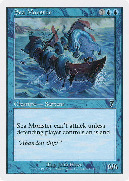 Sea Monster (7ED-097) [7th Edition] MTG Single Wizards of the Coast