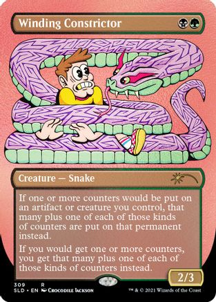 Winding Constrictor (Foil Etched) (SLD-309) [Secret Lair] Drop Series Foil MTG Single Wizards of the Coast