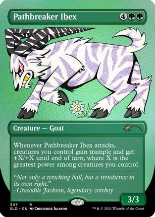 Pathbreaker Ibex (Foil Etched) (SLD-307) [Secret Lair] Drop Series Foil MTG Single Wizards of the Coast