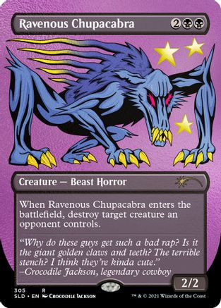 Ravenous Chupacabra (305) (Foil Etched) (SLD-305) [Secret Lair] Drop Series Foil MTG Single Wizards of the Coast
