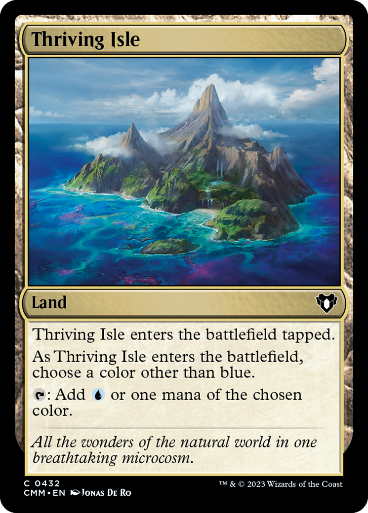 Thriving Isle (CMM-432) [Commander Masters] Foil MTG Single Wizards of the Coast