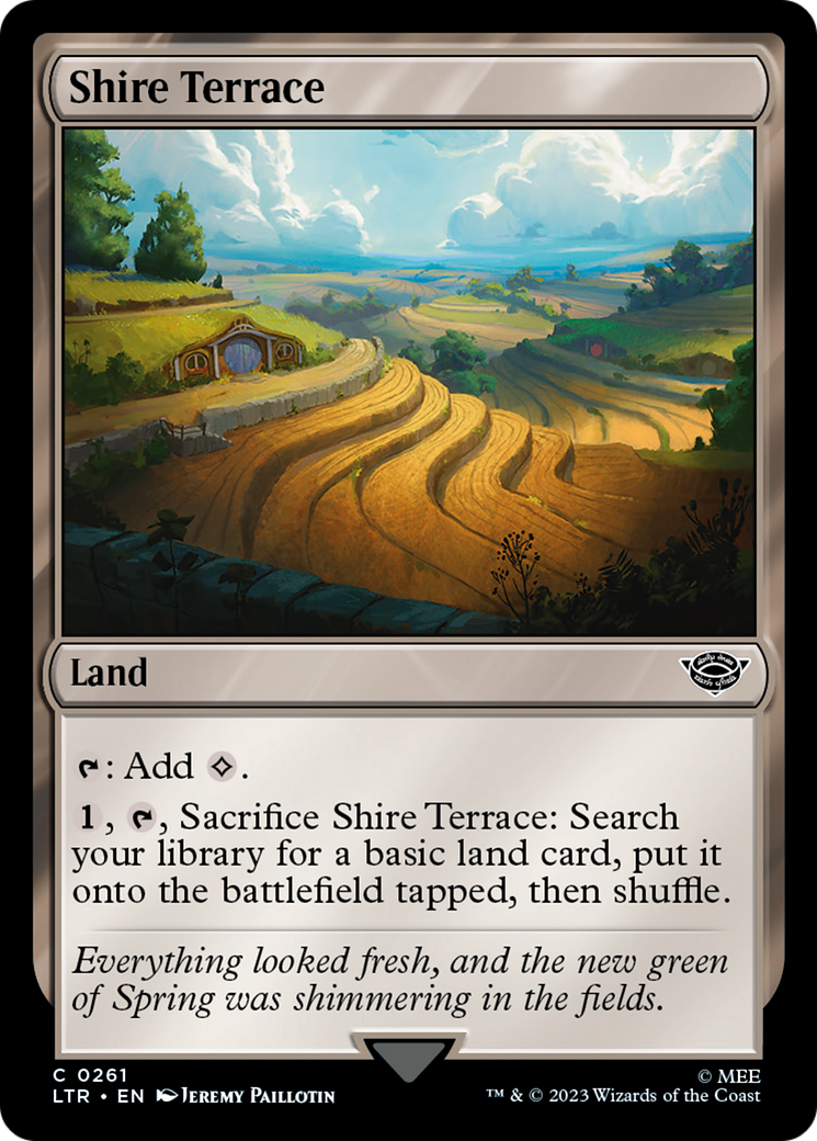 Shire Terrace (LTR-261) [The Lord of the Rings: Tales of Middle-earth] Foil MTG Single Wizards of the Coast