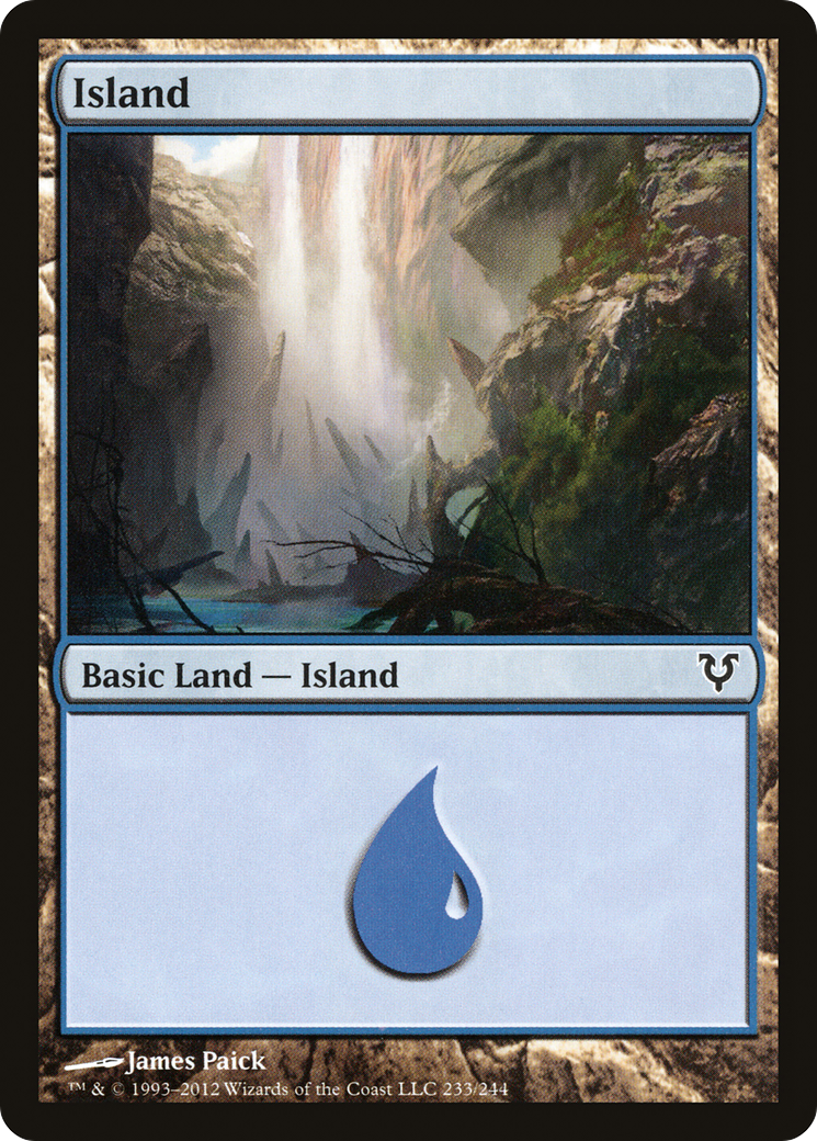 Island (AVR-233) [Avacyn Restored] Foil MTG Single Wizards of the Coast