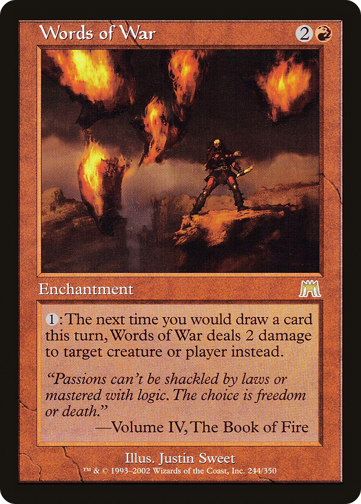 Words of War (ONS-244) [Onslaught] Foil MTG Single Wizards of the Coast