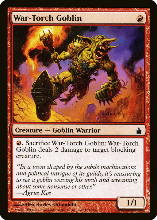 War-Torch Goblin (RAV-151) [Ravnica: City of Guilds] MTG Single Wizards of the Coast