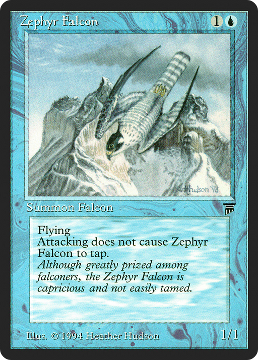 Zephyr Falcon (LEG-086) [Oldschool] Legends MTG Single Wizards of the Coast