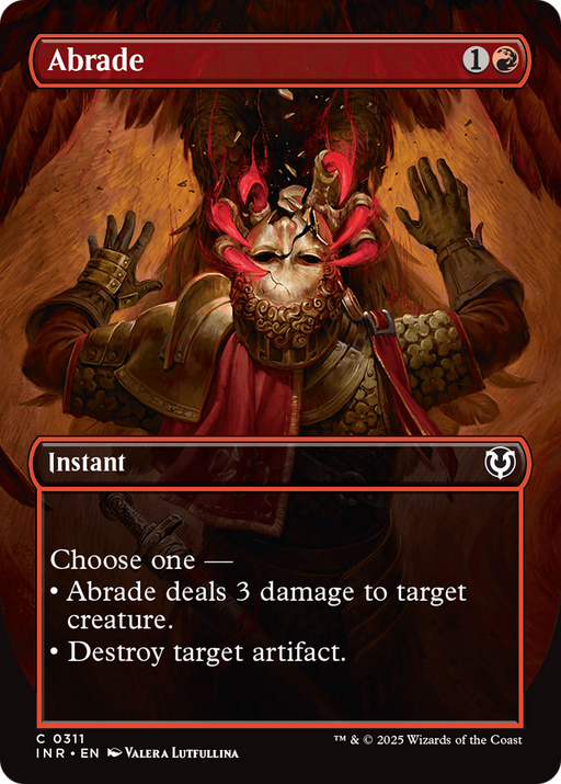 Abrade (INR-311) [Innistrad Remastered] (Borderless) MTG Single Wizards of the Coast