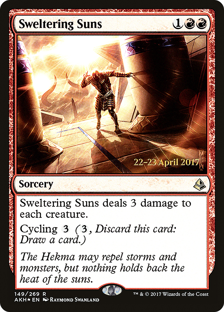 Sweltering Suns (PRE-149) [Amonkhet Promos] Foil MTG Single Wizards of the Coast