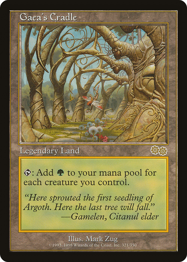 Gaea's Cradle (USG-321) [Urza's Saga] MTG Single Wizards of the Coast