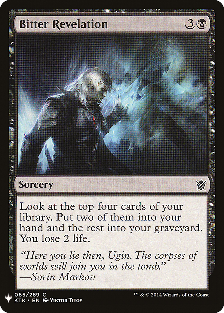 Bitter Revelation (LIST-KTK-65) [Mystery Booster] The List MTG Single Wizards of the Coast