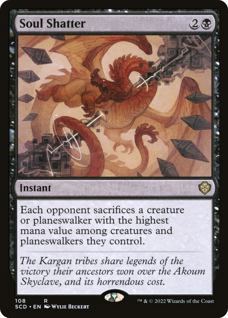 Soul Shatter (SCD-108) [Starter Commander Decks] MTG Single Wizards of the Coast