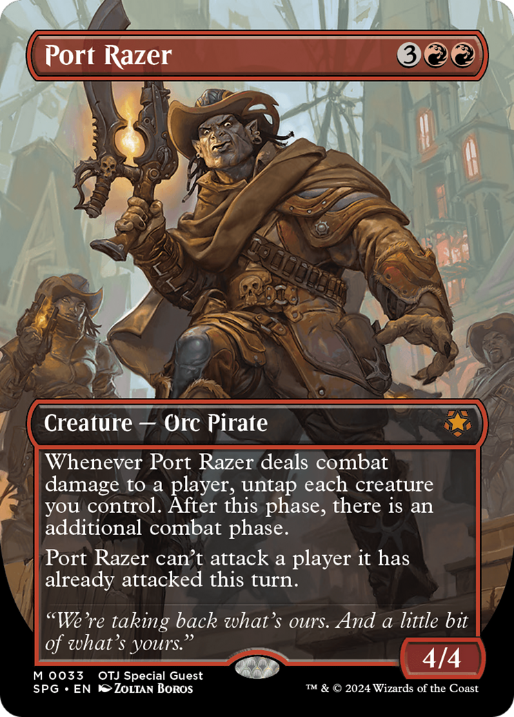 Port Razer (SPG-033) [Special Guests] (Borderless) Foil MTG Single Wizards of the Coast