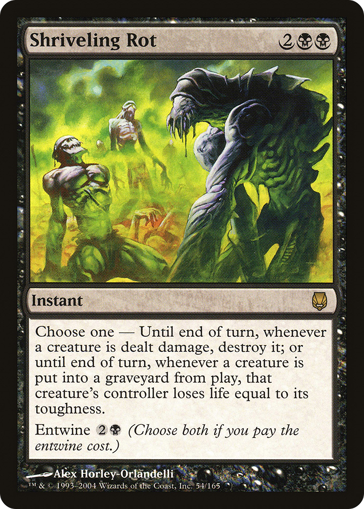 Shriveling Rot (DST-054) [Darksteel] MTG Single Wizards of the Coast