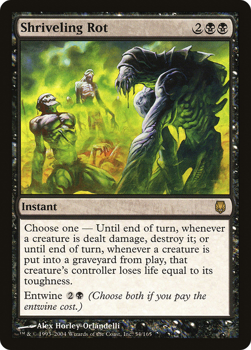 Shriveling Rot (DST-054) [Darksteel] MTG Single Wizards of the Coast