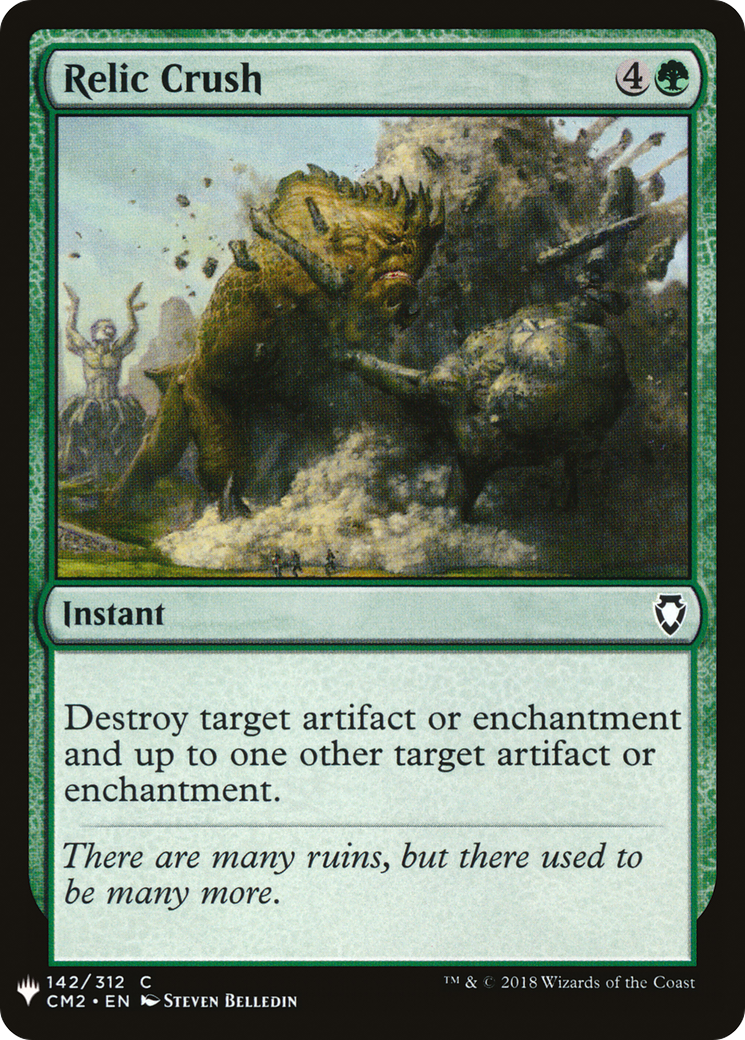 Relic Crush (LIST-CM2-142) [Mystery Booster] The List MTG Single Wizards of the Coast