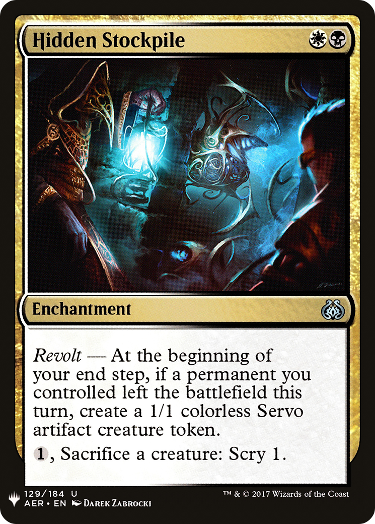 Hidden Stockpile (LIST-AER-129) [Mystery Booster] The List MTG Single Wizards of the Coast