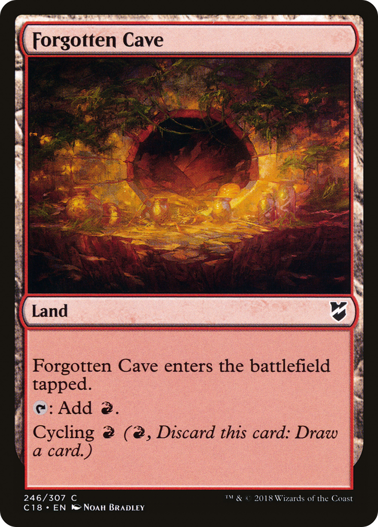 Forgotten Cave (C18-246) [Commander 2018] MTG Single Wizards of the Coast