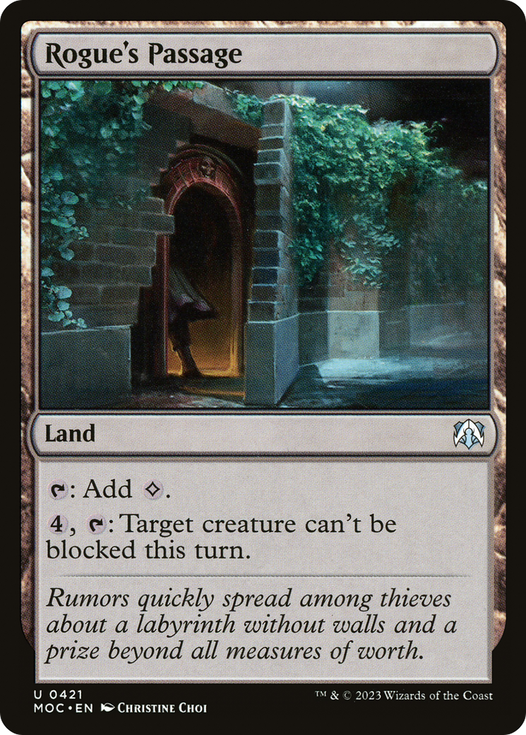 Rogue's Passage (MOC-421) [March of the Machine Commander] MTG Single Wizards of the Coast