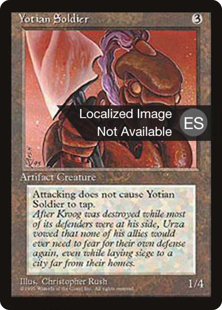 Yotian Soldier (4BB-360) [Fourth Edition Foreign Black Border] MTG Single Wizards of the Coast