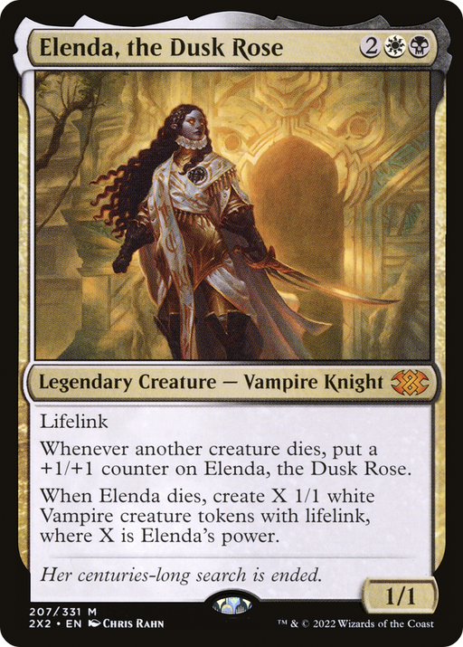 Elenda, the Dusk Rose (2X2-207) [Double Masters 2022] MTG Single Wizards of the Coast