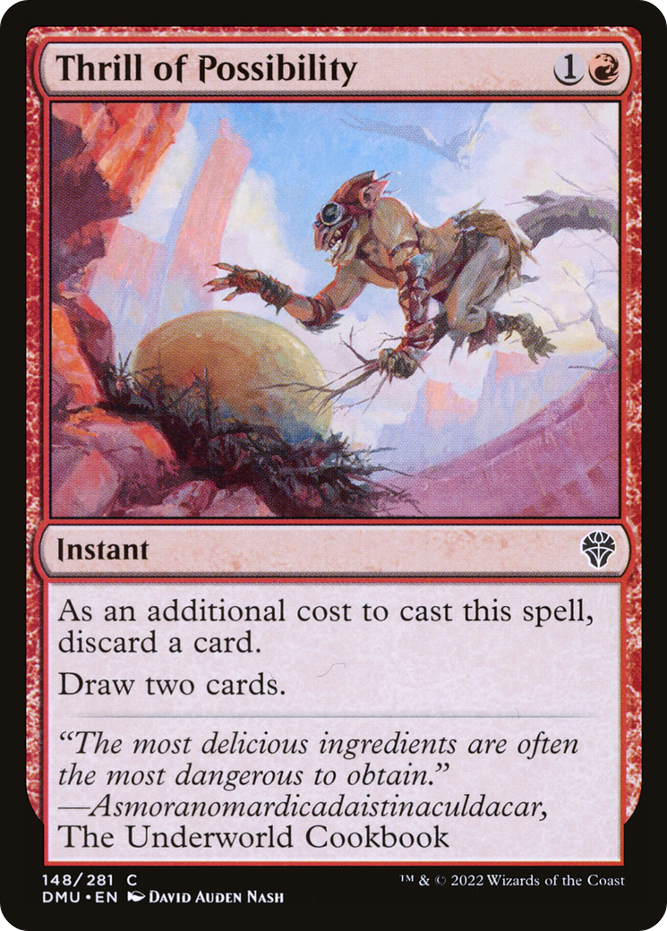 Thrill of Possibility (DMU-148) [Dominaria United] Foil MTG Single Wizards of the Coast