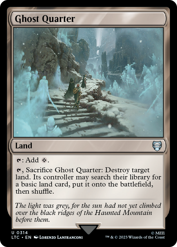 Ghost Quarter (LTC-314) [Tales of Middle-earth Commander] MTG Single Wizards of the Coast