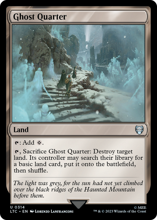 Ghost Quarter (LTC-314) [Tales of Middle-earth Commander] MTG Single Wizards of the Coast