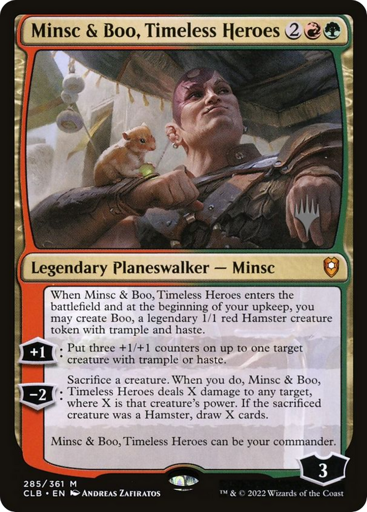 Minsc & Boo, Timeless Heroes (PPLCI-285) [Battle for Baldur's Gate Promos] MTG Single Wizards of the Coast