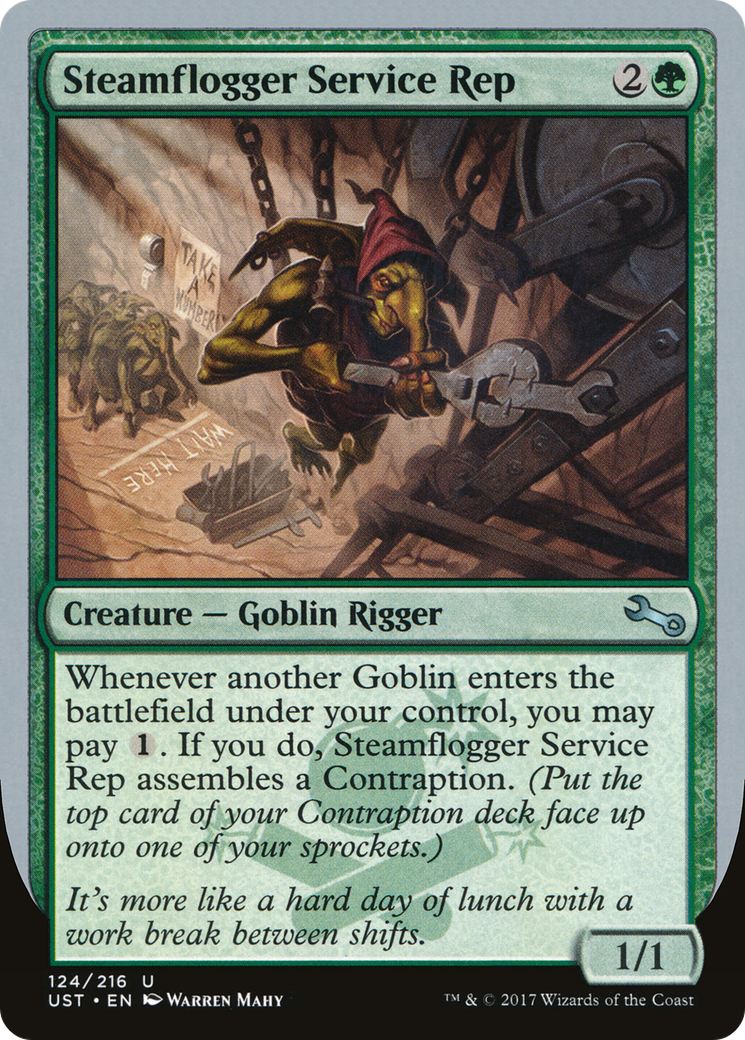 Steamflogger Service Rep (UST-124) [Unstable] MTG Single Wizards of the Coast