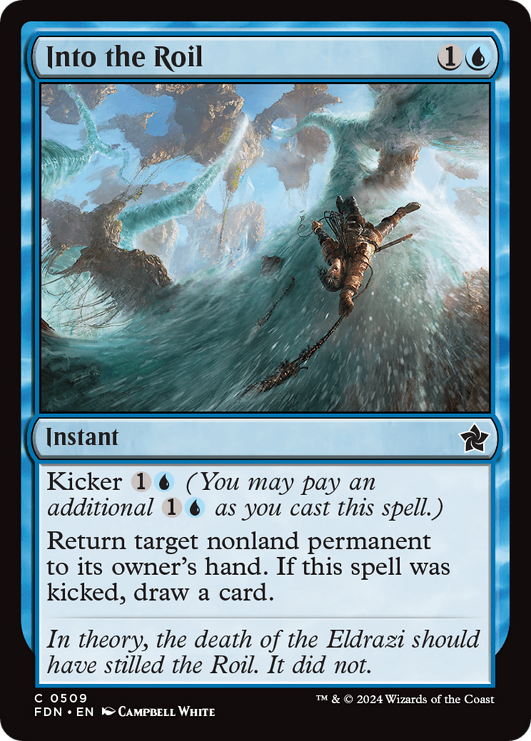 Into the Roil (FDN-509) [Foundations] MTG Single Wizards of the Coast