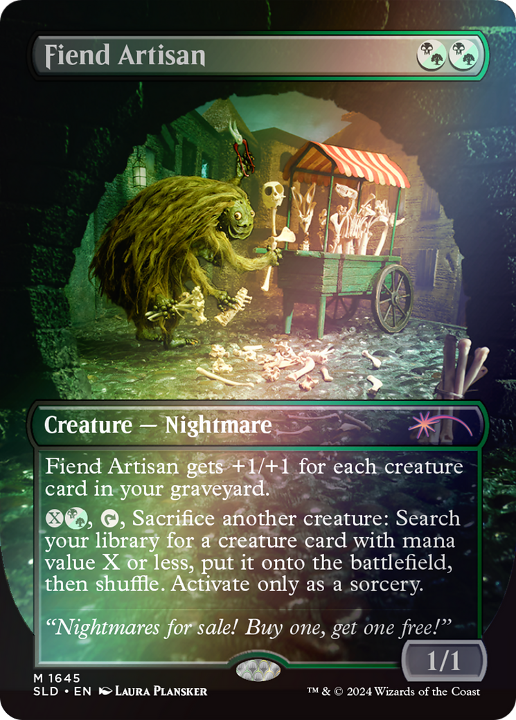 Fiend Artisan (Rainbow Foil) (SLD-1645) [Secret Lair] Drop (Borderless) Foil MTG Single Wizards of the Coast