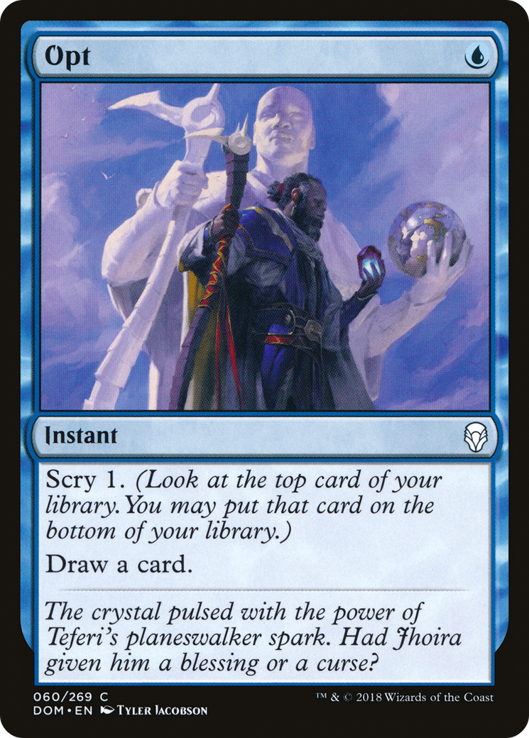 Opt (DOM-060) [Dominaria] MTG Single Wizards of the Coast