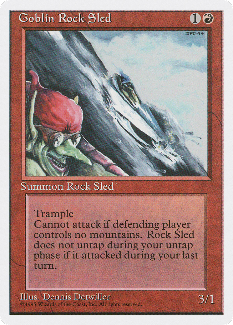 Goblin Rock Sled (4ED-) [Fourth Edition] MTG Single Wizards of the Coast