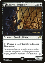 Elusive Tormentor (PRE-108) [Shadows over Innistrad Promos] Foil MTG Single Wizards of the Coast