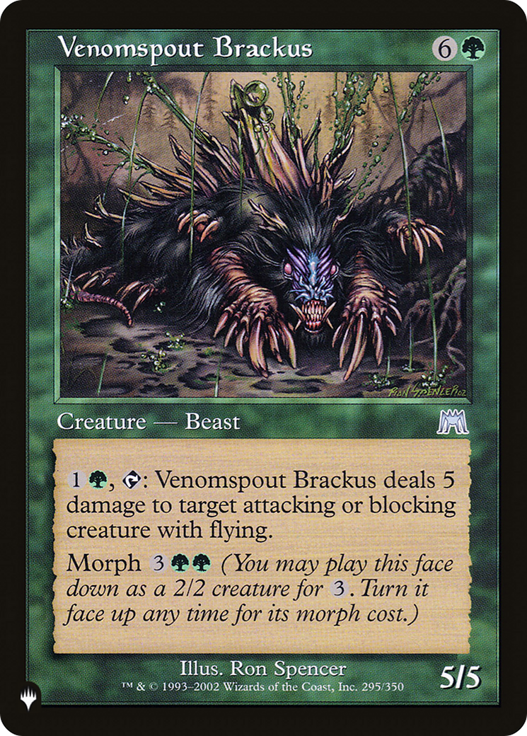 Venomspout Brackus (LIST-ONS-295) [Mystery Booster] The List MTG Single Wizards of the Coast