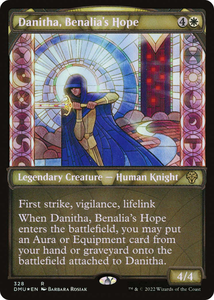 Danitha, Benalia's Hope (Textured Foil) (DMU-328) [Dominaria United] (Showcase) Foil MTG Single Wizards of the Coast