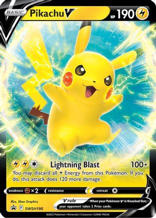 Pikachu V - SWSH198 (SWSH198/307) Holofoil [Promos: SWSH Promo Cards] Pokemon Single Pokémon