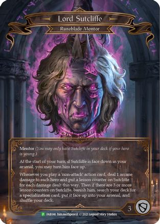 Lord Sutcliffe [FAB046] (Promo)  Rainbow Foil Flesh And Blood Single Flesh And Blood   