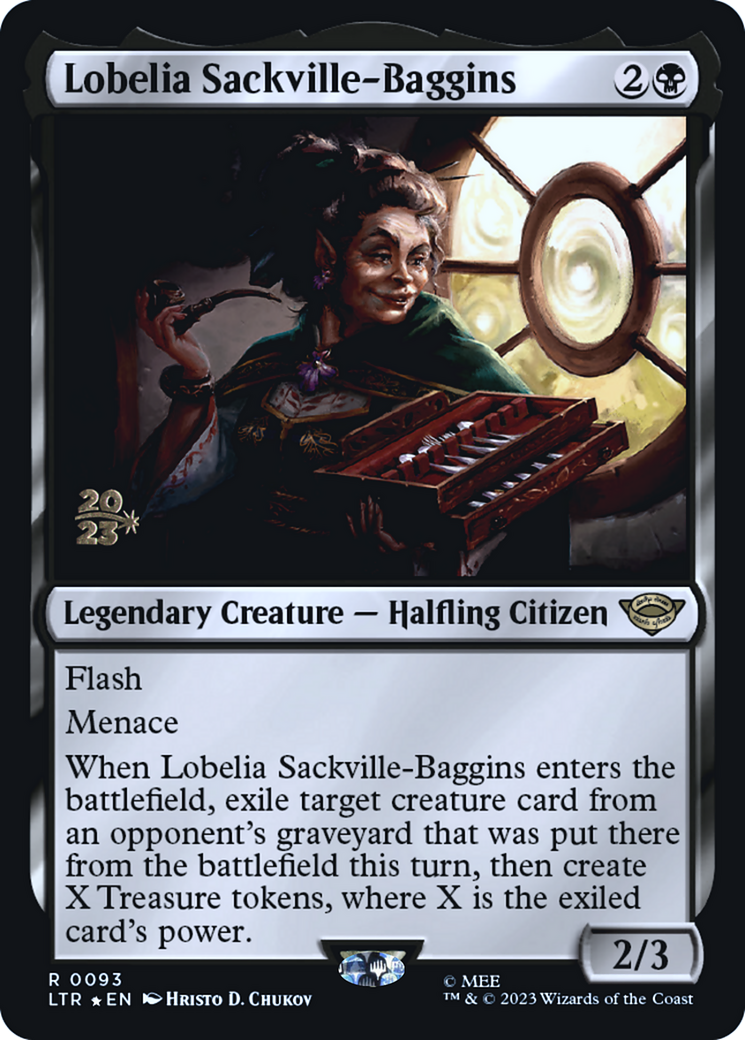 Lobelia Sackville-Baggins (0093) (PRE-093) [Tales of Middle-earth Promos] Foil MTG Single Wizards of the Coast