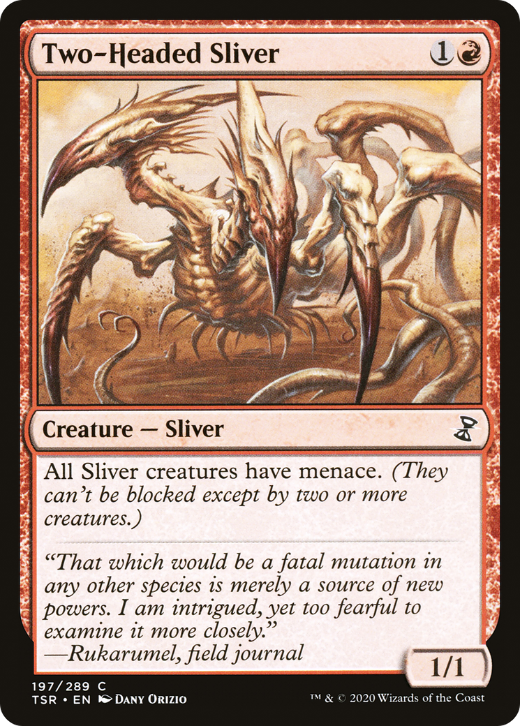 Two-Headed Sliver (TSR-197) [Time Spiral Remastered] Foil MTG Single Wizards of the Coast