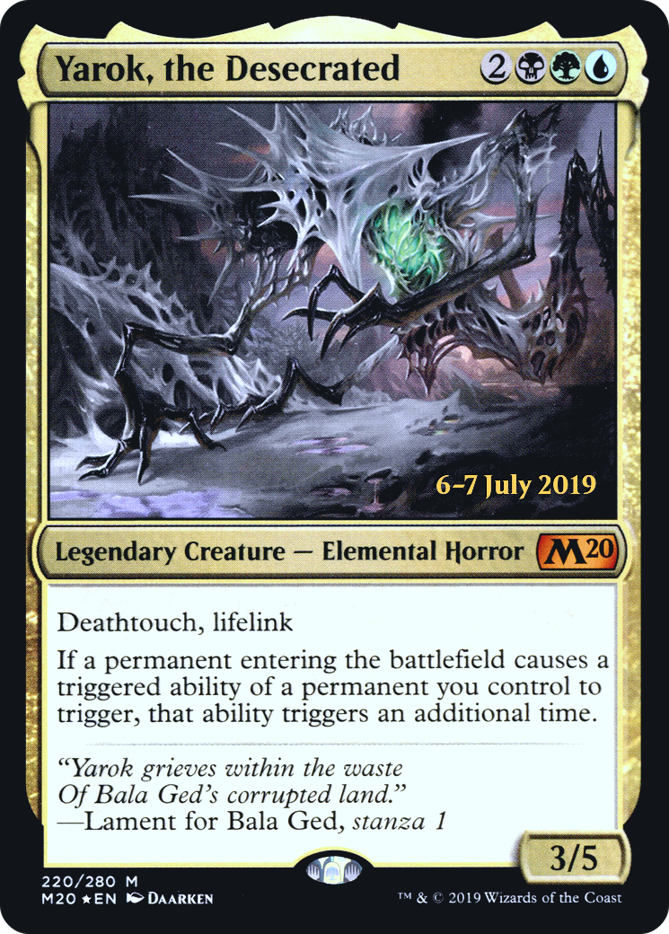 Yarok, the Desecrated (PRE-220) [Core Set 2020 Promos] Foil MTG Single Wizards of the Coast