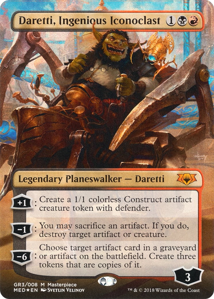Daretti, Ingenious Iconoclast (MED-GR3) [Misc] Mythic Edition (Borderless) Foil MTG Single Wizards of the Coast