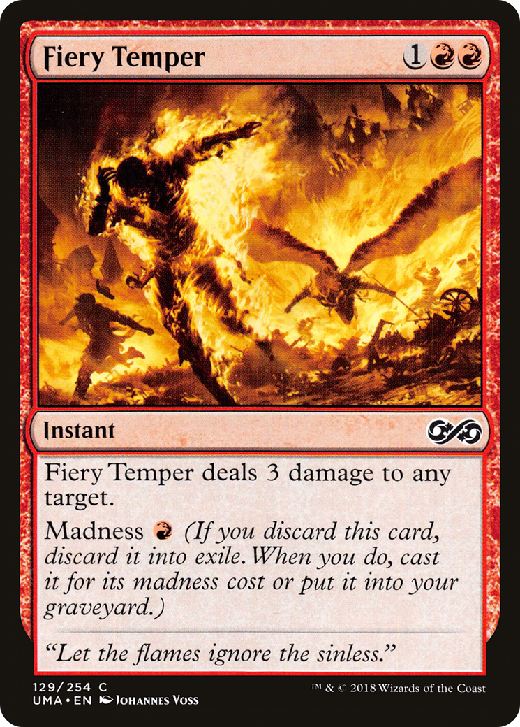 Fiery Temper (UMA-129) [Ultimate Masters] MTG Single Wizards of the Coast