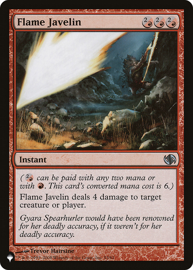 Flame Javelin (LIST-DD2-53) [Mystery Booster] The List MTG Single Wizards of the Coast