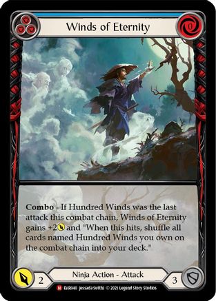 Winds of Eternity [EVR040] (Everfest)  1st Edition Extended Art Rainbow Foil Flesh And Blood Single Flesh And Blood   