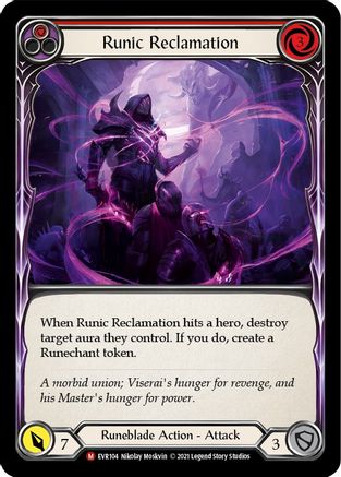 Runic Reclamation [EVR104] (Everfest)  1st Edition Normal Flesh And Blood Single Flesh And Blood   