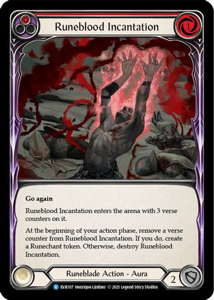 Runeblood Incantation (Red) [EVR107] (Everfest)  1st Edition Normal Flesh And Blood Single Flesh And Blood   